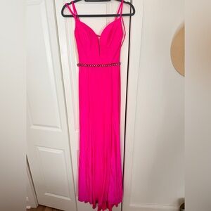 Elegant Pink Evening Gown